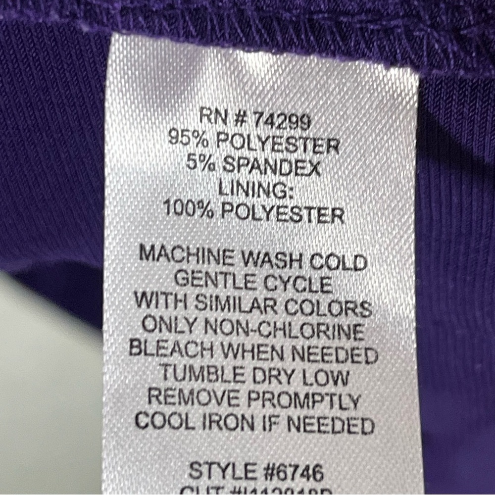 Enfocus Studio Purple Ruched Tank Sundress Midi Dress Side V-Neck Ruffle - Picture 6 of 7